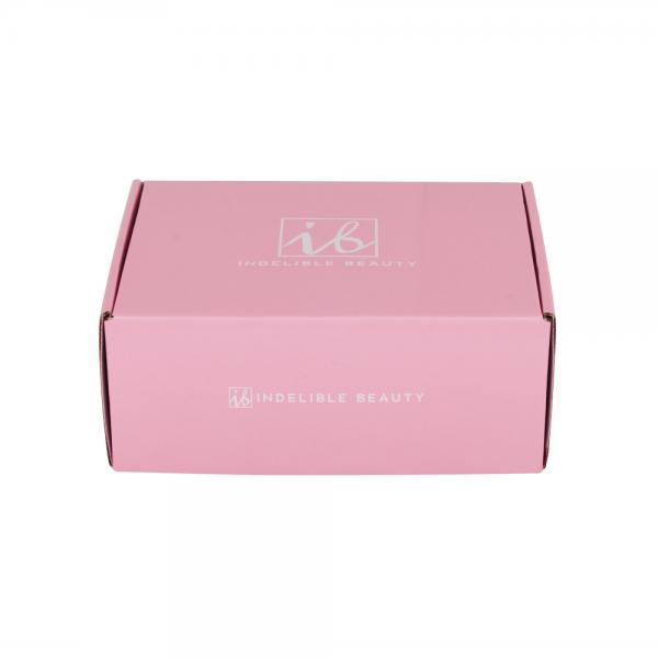 Quality Pink Corrugated Board Cosmetic Mailer Box Packaging Beauty Products for sale
