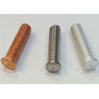 China Coppered Steel Threaded Stud Welder Pins 1/4 For Capacitor Discharge Welder for sale