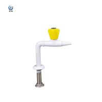 China Copper Laboratory Gas Taps And Fittings 90° PP Outlet Mouth Safety factory