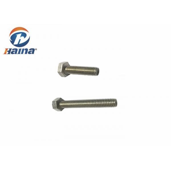 Quality DIN933 Stainless Steel SS304 A2-70  full thread Hex Head Screw Bolt for sale
