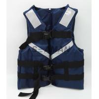 Quality 300D Oxford Navy Blue Men's Watersports Life Jacket SOLAS Reflective Tape Size S for sale