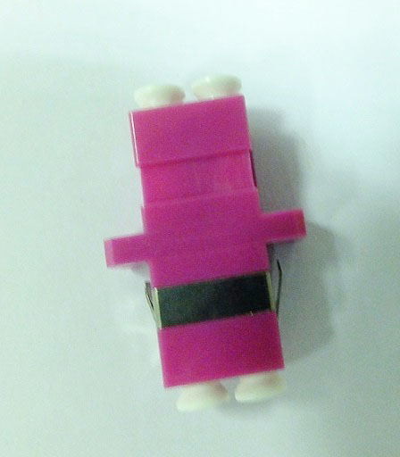 Quality Pink color SC type 10G OM4 LC Duplex Pink plastic Fiber Optic Adapter,low for sale