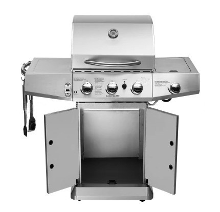 Quality OEM Gas BBQ Grill 4 Burner Gas Grill Brakes With Brakes for sale