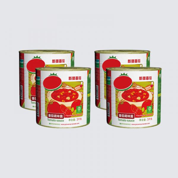 Quality 0g Fat Red Healthy Ketchup 3kg Canned Tomato Salsa Delicious Taste for sale