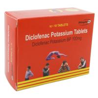 China Diclofenac Potassium Tablets 100MG,10*10/BOX, non-steroidal anti-inflammatory drug, GMP Medicine factory