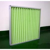 China Primary Efficiency Pleated Panel Air Filter , Paper Frame Pre Air Filter factory
