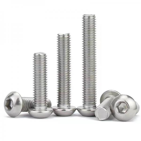 Quality SS304 Stainless Steel Hex Socket Button Head Screws ISO3506-1 Metric A2-70 for sale
