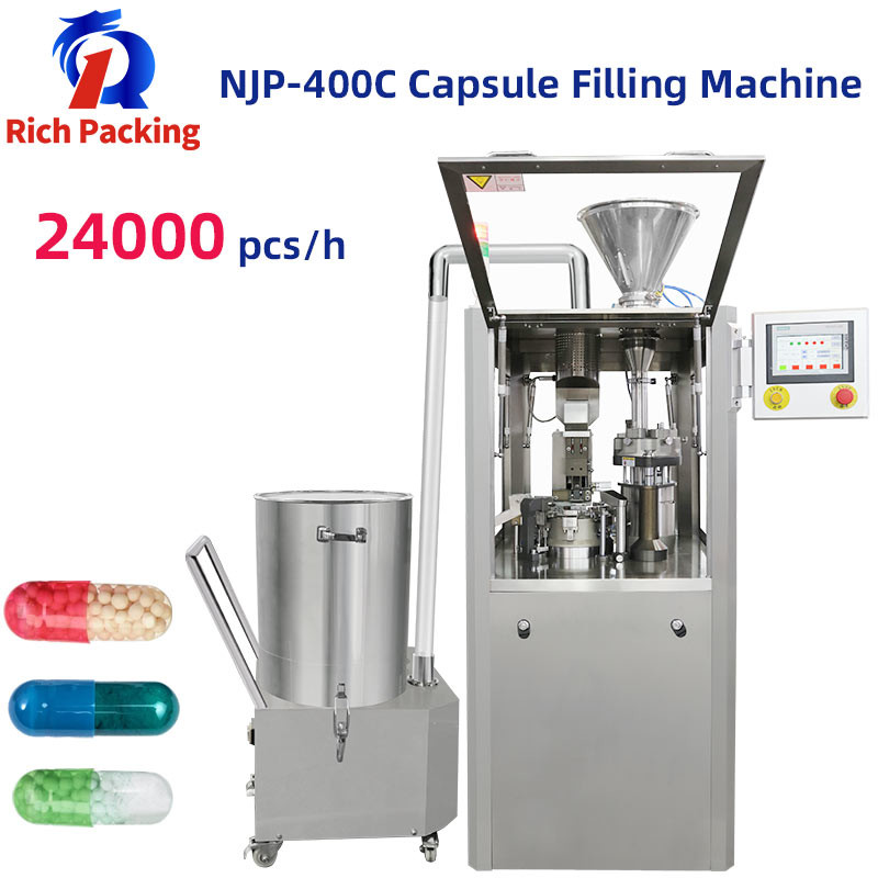 China NJP 400C Fully Automatic Small Capsule Filler Capsule Filling Machine For Powder factory
