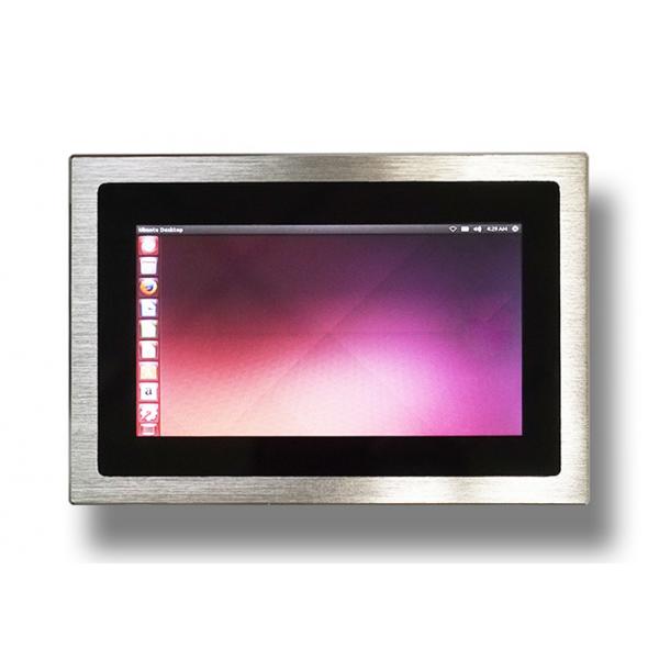 Quality Silver Panel Mount Windows Embedded Touch Screen Panel PC 2 RS232 Interface for sale