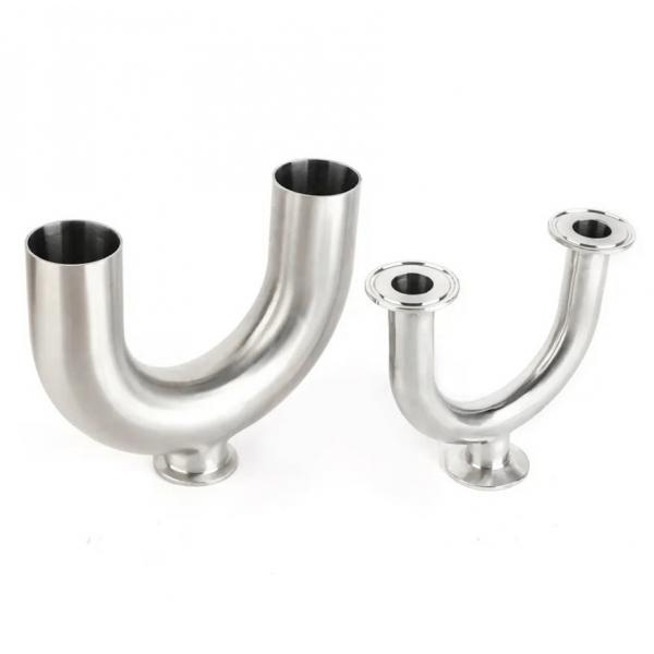 Quality Clamped Stainless Steel U Pipe , Mirror Polished SS304 Stainless Steel Tee Fittings for sale