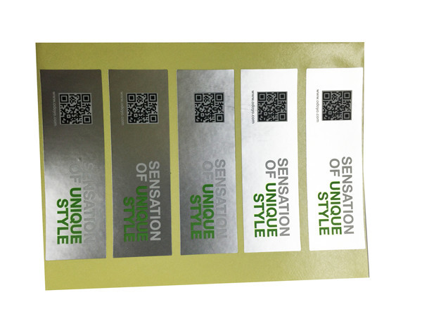 Quality UV Coating Etc Self Adhesive Security Labels Private Printing And Shape for sale