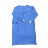 China Medical Hospital Disposable Isolation Gown Blue SMS PP PE Gown Waterproof Drapes And Gowns factory