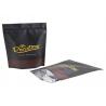 China Block Bottom Heat Seal Plastic Pouch Packaging For Grounded Coffee Or Roasted Coffee Beans factory