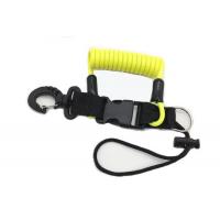 China Yellow Cord Quick Release Coil Lanyard For Scuba Diving Stopdrop Expander Safety factory