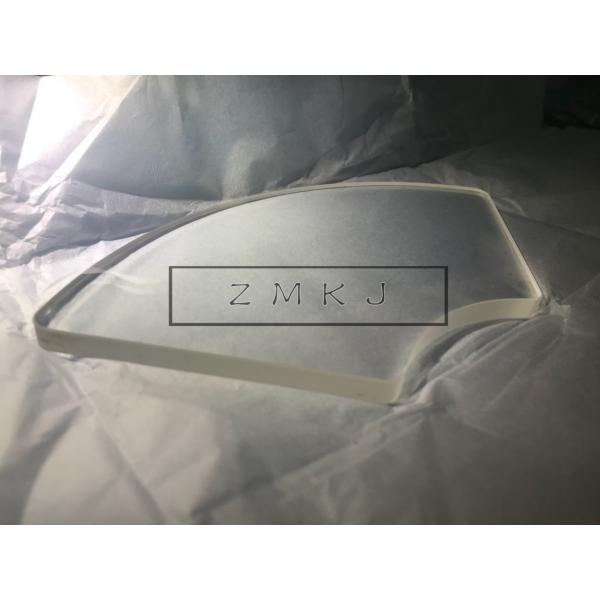 Quality Fan Shaped Sector Sapphire Lens Optical Window Glass 6.25mm Thickness 9.0 for sale