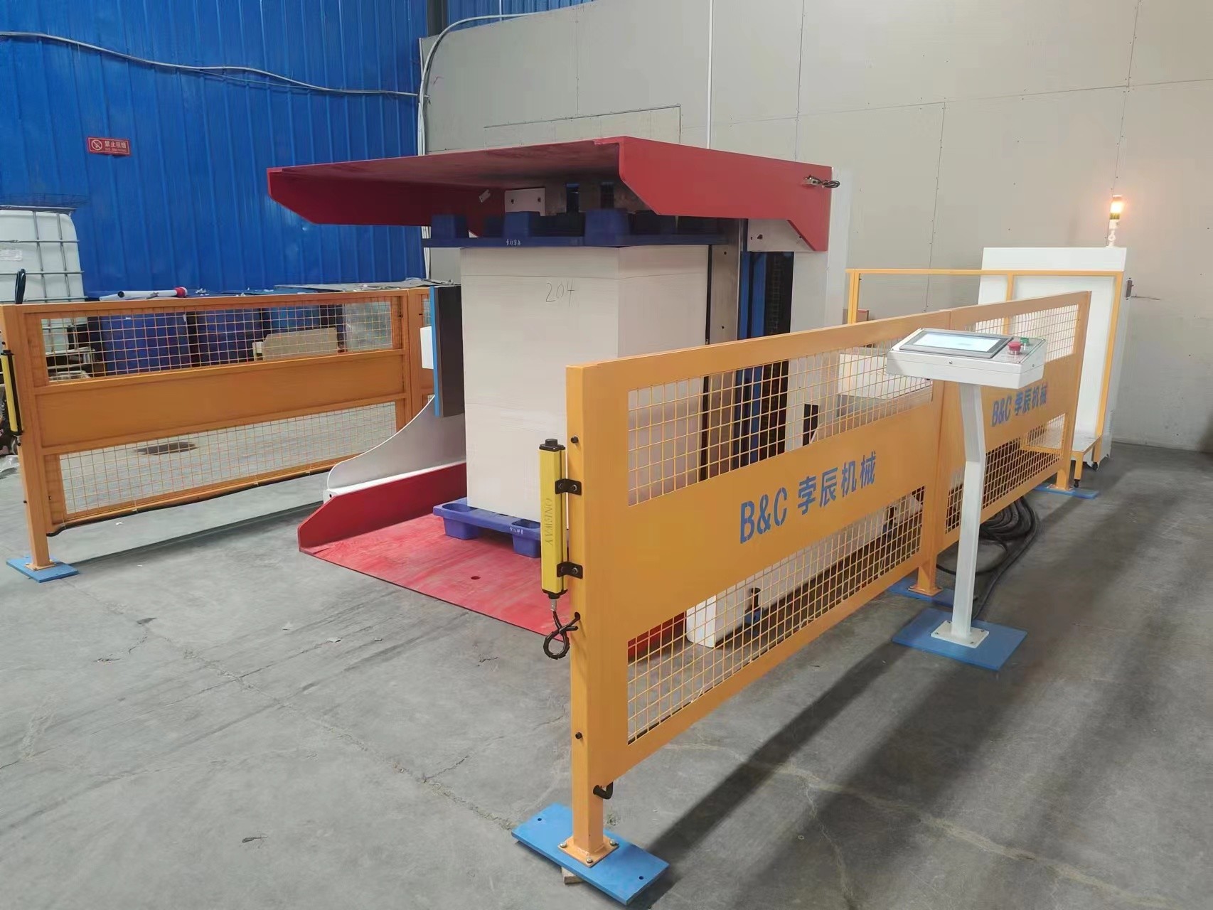 China 3min/round pallet airing Automatic Paper Dust Removing Aligning Pile Turner Machine factory