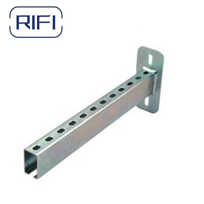 China Wall Mount Strut Channel And Fittings Power Strut Brackets Unistrut Cantilever Arm factory
