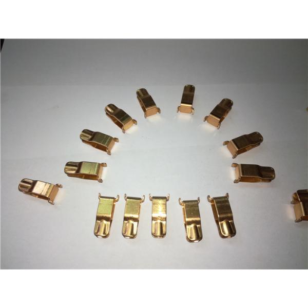 Quality BeCu Brass Stamping Parts One Row Cavity For Wall Switch Plugs / Sockets for sale
