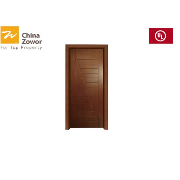 Quality BS476 Customized Teak Wood Fireproof Wooden Doors For Hotel/Baking Paint Finish for sale