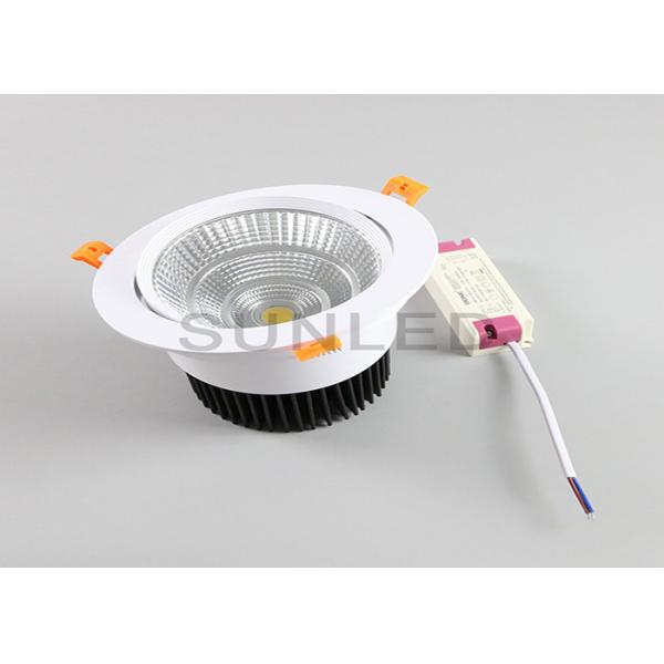 Quality Adjustable White Recessed Downlights COB Round Shape OEM ODM Service for sale