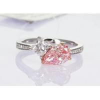 China Engagement Ring Wedding Ring Diamond Ring Lab Created Colored Diamonds Pear Four-Leaf Clover cut factory