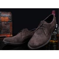 China Grey / Black British Style Oxford Shoes , Mens Leather And Suede Dress Shoes factory
