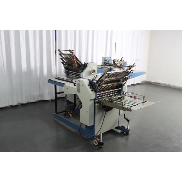 Quality Cross Fold Auto Paper Folding Machine 360mm Width 8 Buckle Plate With Second Station for sale
