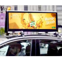 China ODM Exterior Rear Window Car Top Led Display Commercial Taxi Advertising Screens 4mm factory