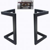 China Heavy Duty Black Powder Coating Furniture Frame Dining Table Legs for Multipurpose for sale