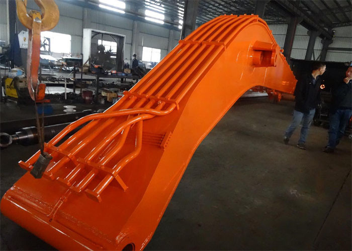 China ZX870LC Excavator Long Reach Boom With 1.2cbm Rock Bucket for Heavy Duty Work Condition factory
