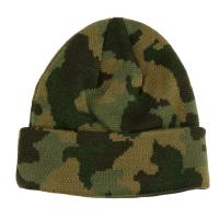 Quality Custom Made Camouflage Knit Beanie Hats For Guys 56-60cm Size Breathable for sale