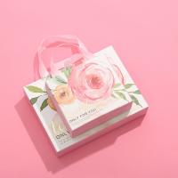 China Pink Silk Scarf Jewelry Gift Boxes Bulk Rectangle Hand Cosmetics Box factory