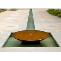 Quality Garden Decoration Large Bowl Water Feature / Corten Steel Water Bowl Garden Feature for sale