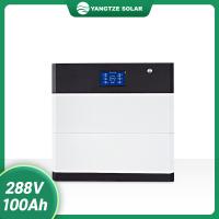 China Movable Stackable Solar Batteries Lithium Storage Battery 288V 100Ah BMS Protection factory