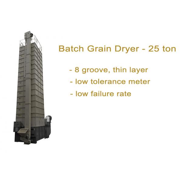 Quality 25 Ton Per Batch Grain Dryer Machine Simple Operation With Eight Groove / Thin Layer for sale