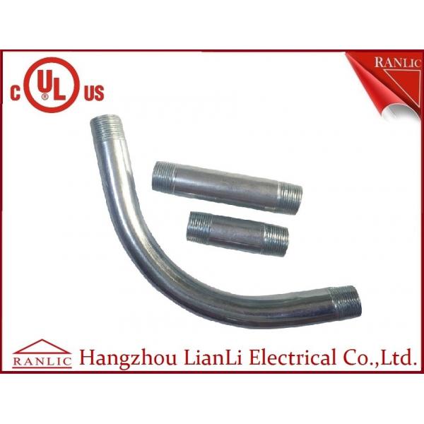 Quality 3/4 90 Degree Elbow IMC Conduit Fittings Electro Galvanized Both End Threaded for sale