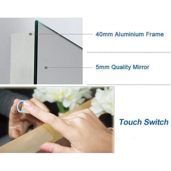 Quality Energy Saving Illuminated Bathroom Mirrors , Wall Mirror With Led Lights for sale
