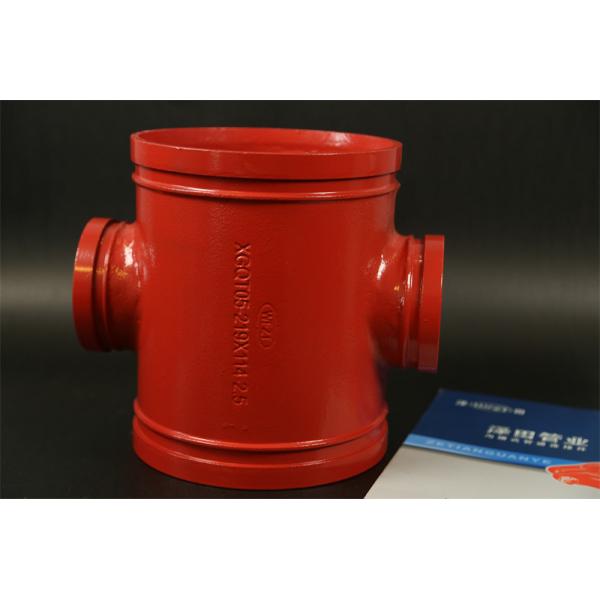 Quality Groove Connection Four Way Tee Pipe Fitting For Petroleum Industry for sale