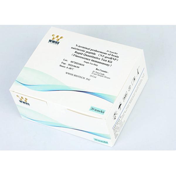 Quality NT-ProBNP Cardiac Testing Kit High Accuracy FIA POCT For Heart Failure Detection for sale