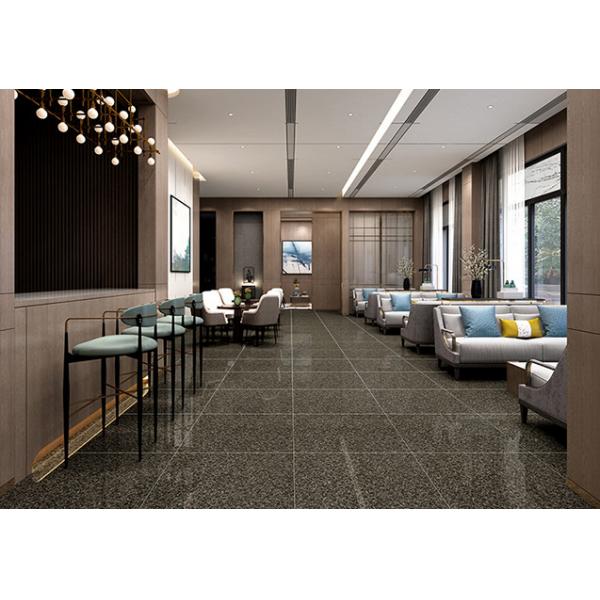 Quality Square Polished Porcelain Floor Tiles African Dark Green Double Layer for sale