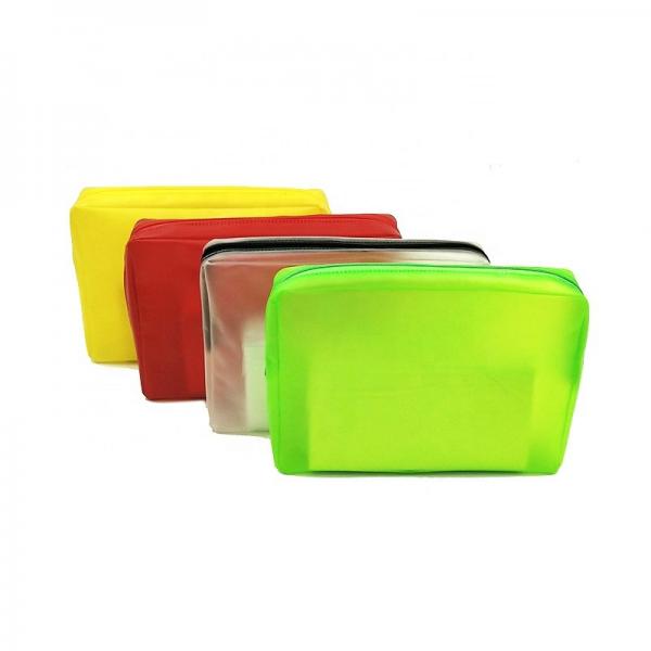 Quality Waterproof Clear Pvc Cosmetic Bag Pvc Makeup Pouch For Travel Toiletry Zipper for sale