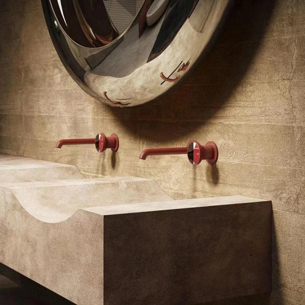 Quality Embedded Wall Basin Brushed Aluminum Faucets Contemporary Kitchen Taps Copper for sale