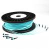 China MPO - MPO OM3 - 300 Pre Terminated Multi Fiber Cables 48F With Plastic Spool factory