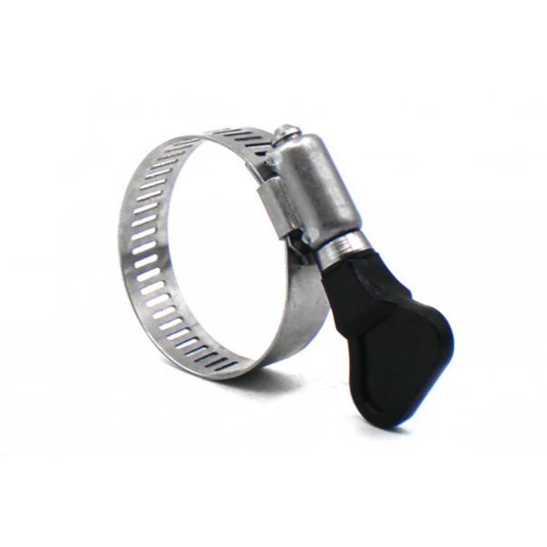 Quality 12.7mm American Style Perforated Stainless Steel Clamp With Handle For HAVC for sale