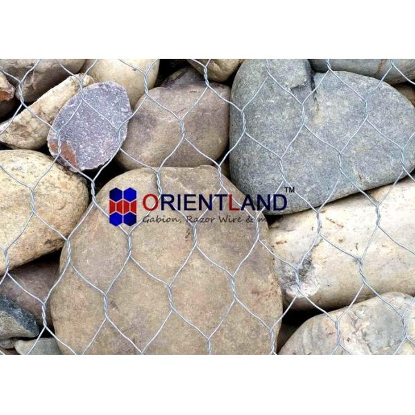 Quality Customized Size Gabion Mesh Cage , Curved Gabion Baskets High Rigidity for sale