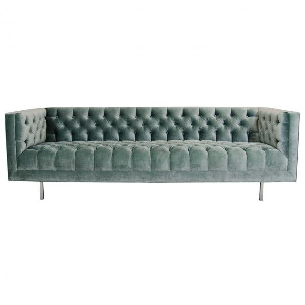 Quality European furniture luxury classic recliner Velvet living room sofa with golden for sale