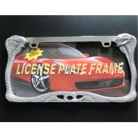 China American Standard Snake Chrome License Plate Frames With Carefully Polished factory