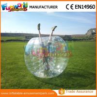 China 1.2 M Diameter PVC Transparent Inflatable Bubble Soccer Human Zorb Ball factory