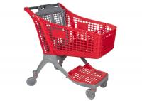 China Red Color Supermarket Shopping Trolley 60-240L Loading Capacity Easy To Move factory