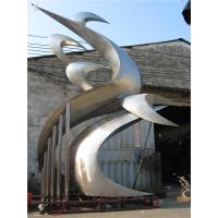 Quality Cast Outdoor Modern Art Sculpture Stainless Steel Tree Sculpture Water Texture for sale